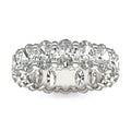 5 5/8 CTW Oval Lab Grown Diamond Couture Classic Eternity Ring 14K White Gold (G-VS)