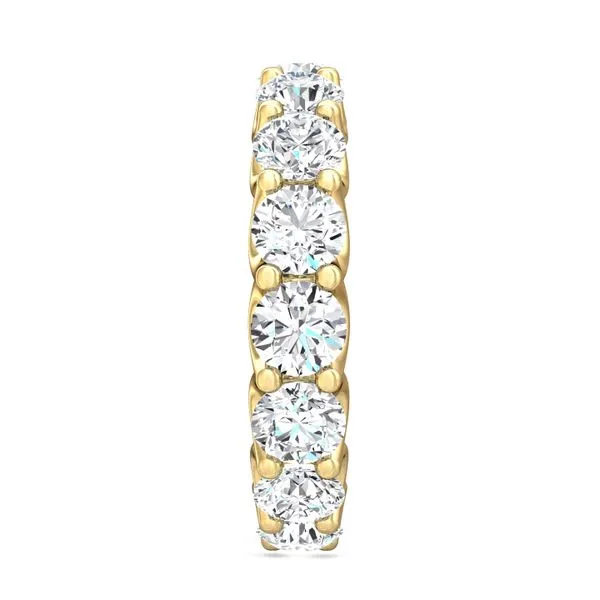 4.00 CTW AGI Certified Lab-Grown Diamond Eternity Band Ring In U-Prong Setting | G/VS Clarity | Choice of 14K White or Yellow Gold