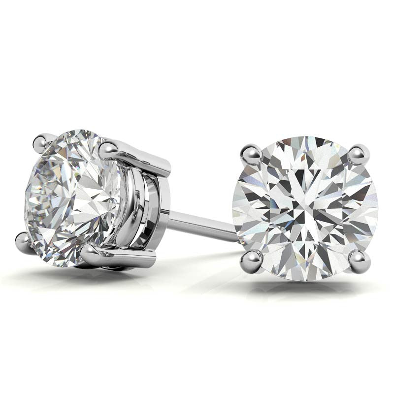 3.00 CTW Lab Grown Diamond Stud Earrings | 14k Gold | G-VS Round Cut | AGI Certified